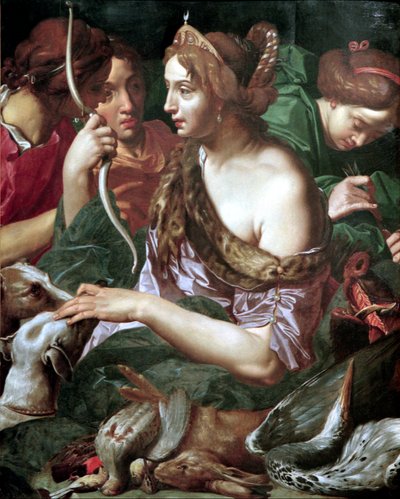 Diana nach der Jagd, ca. 1618 von Abraham Jannsens